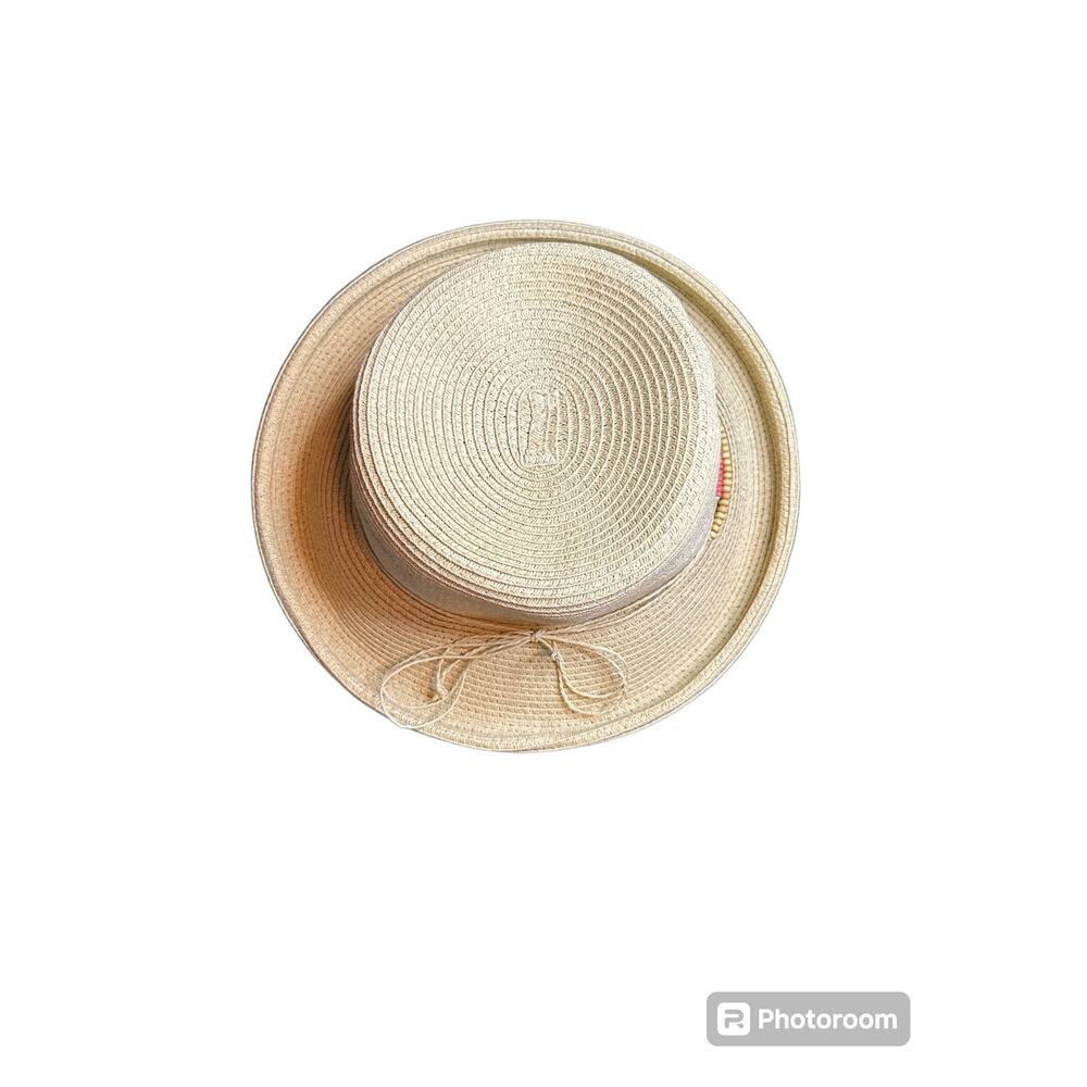 Scala Boho style woven raffia sun hat - Picture 3 of 4